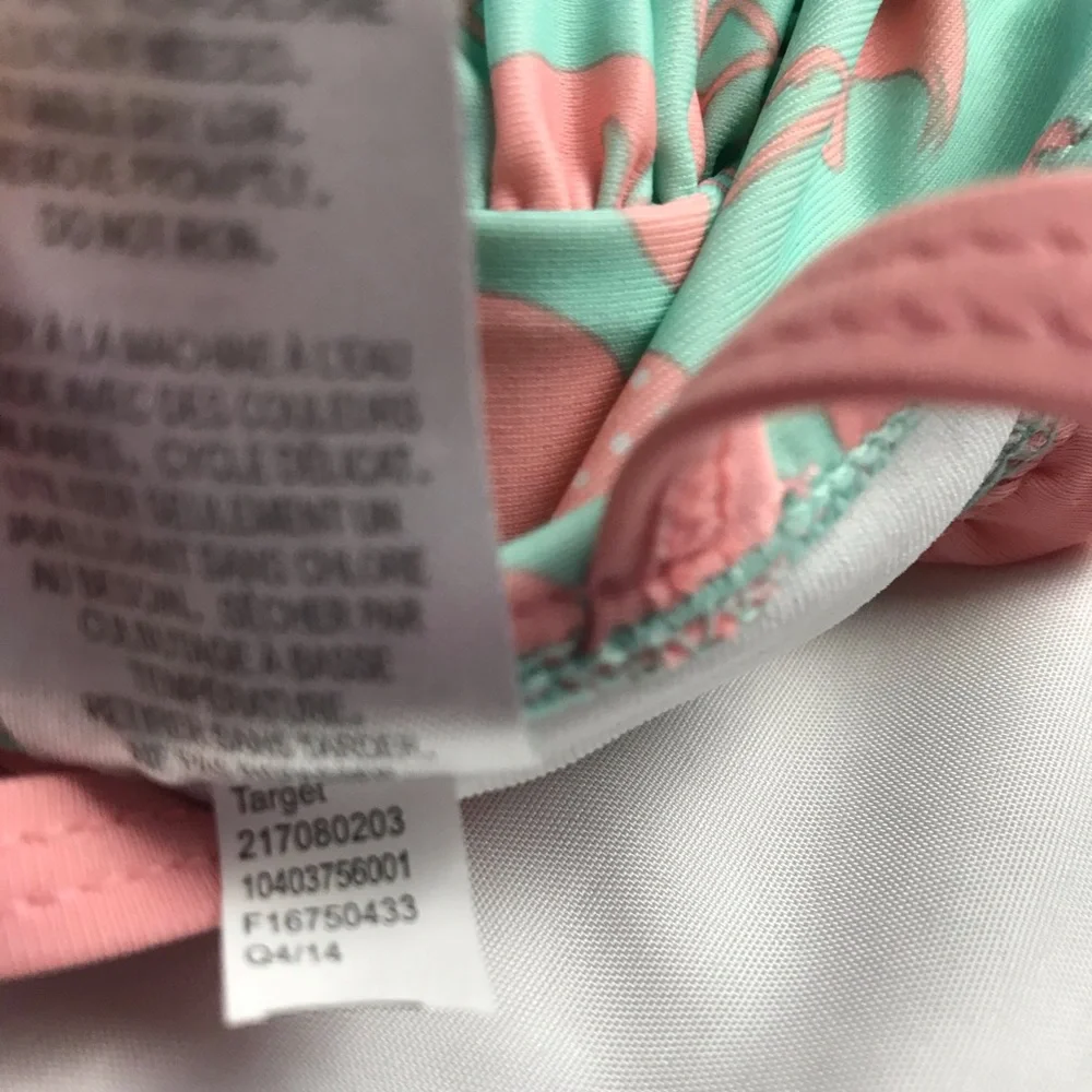 Girls swimsuits 3-6 months flamingos & watermelon